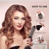 81N4feKo3AL._AC_SL1500_.jpg Curling Iron Set 5 in 1,MAXT Curling Wand Set Interchangeable Triple Barrel Curling Iron and Curling Brush Ceramic Barrel Wand Curling Iron(0.35”-1.25”)