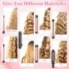 81NFWnRDCNL._AC_SL1500_.jpg Ufree 7-in-1 Curling Iron Set with Interchangeable Ceramic Barrels, Curling Wand Set with Thermal Brush, Hair Straightener and Wand Curling Iron, Versatile Styling Hair Curlers Set, Gifts for Women