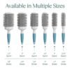 81NJoJqFexL._SL1500_.jpg Professional Round Brush for Blow Drying - Small Ceramic Ionic Thermal Barrel Brush for Sleek, Precise Heat Styling and Salon Blowout - Lightweight Round Hair Brush (Barrel 1.3 inch, Bristle 2 Inch)