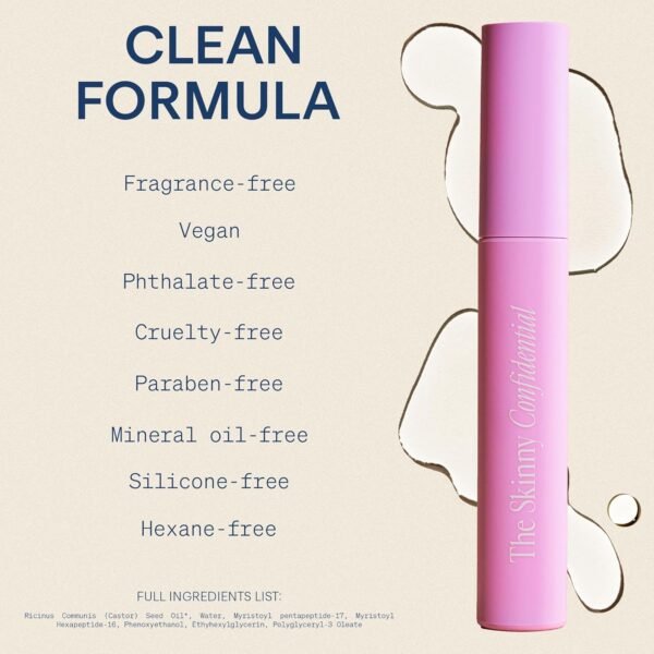81NStf6ZuUL._SL1500_.jpg The Skinny Confidential Brow Peptide Serum for Eyebrow & Eyelash Growth - Lengthen, Strengthen & Thicken Brows & Lashes for Fuller, Thicker & Healthier Results - Lightweight, Non-Greasy Formula