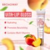81NTKme6o4L._SL1500_.jpg Ruby Kisses Broadway Vita-Lip Clear Lip Gloss (7 Pack) Ultra-Hydrating & Soothing Formula with Vitamins, High-Shine Non-Sticky Finish Lip Balm with Honey, Argan Oil, Shea, Mango Butter, Cherry, Peach
