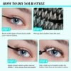 81NUYHe3DZL._SL1500_.jpg Lash Clusters Kit 320Pcs,DIY Individual Lashes Extension Kit,Lash Bond And Seal,Lash Remover For Eyelashes Extensions,Lash Applicator Tool For False Eyelash Cluster Kit At Home(3040D,D-Mix9-16mm Kit)