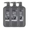 DOVE MEN + CARE Purifying Body & Face Wash 3 Count Charcoal Clay with 24-Hour Nourishing Micromoisture Technology 30 oz