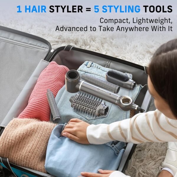 81Ncgc84w-L._AC_SL1500_.jpg 5 in 1 Hair Dryer Brush, QUICO Hair Styler 110,000 RPM 7X Faster Hair Dryers for Women, 500 Million Negative Ionic Blow Dryer Brush for Curling Volumizing Straightening Styling, No Heat Damage