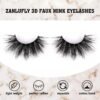 81Nr5Qlkm3L._SL1500_.jpg 6D Mink Lashes Eyelashes Volume Dramatic Wispy Lashes Mink zanlufly 22MM Long False Eyelashes Luxury Crossed Soft Volume Reusable 10 Pairs Lashes Pack