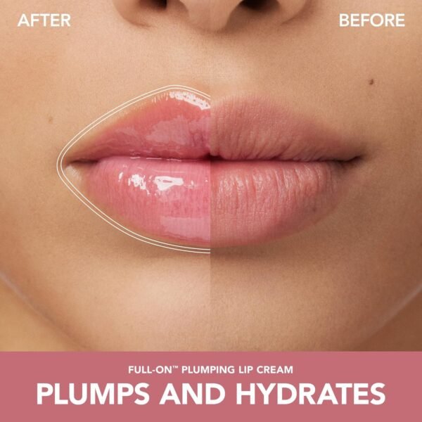 81NzdLuDpkL._SL1500_.jpg BUXOM Full-On Plumping Lip Cream, Hydrating Lip Plumper Gloss with Peptides & Hyaluronic Acid, High-Shine Tinted Formula for Fuller, Softer Lips, Cruelty-Free