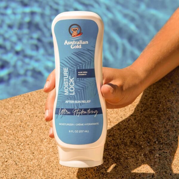 81OM6geI01L._SL1500_.jpg Australian Gold Moisture Lock Tan Extender Moisturizing Lotion, 8 Ounce | Nourish Skin and Lock in Color | Enriched with Aloe & Vitamin E