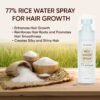 Hair Growth Serum, Rice Water for Hair Growth, Rice Water Hair Spray, Hair Growth Oil Spray for Women infused with Castor Oil and Biotin 2oz
