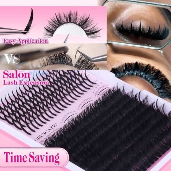 81OcwBjMr-L._SL1500_.jpg Lash Clusters 100D Long 12-20mm Lash Spikes Eyelash Clusters Volume Individual Lashes DIY Spiky Lash Extension Mega Cluster Eyelash Extensions Mink Strips Lashes Thick by CORUSCATE
