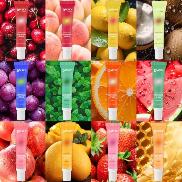 81OpwvxH8YL._SL1500_.jpg Dmsky Lip Gloss Bulk 12 Pack, Hydrating Squeeze Clear Lip Gloss Set with Shea Butter, Moisturizing High Shine Glossy Lip Oil for Dry Chapped Lips-12 Flavors