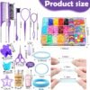 81PAZPoXvtL._AC_SL1500_.jpg auroray Hair Accessories for Girls, 1698 Pcs Hair Rubber Bands with Elastic Hair Ties Hair Clips Hair Wax Stick Spray Bottle Hair Styling Tools