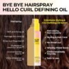 Styling & Curl Defining Oil Serum | 24-Hour Touchable Hold Hair Oil for Natural & Styled Curly Hair l Heat Thermal Protection, Creates Smooth, Shiny, Lightweight Hair