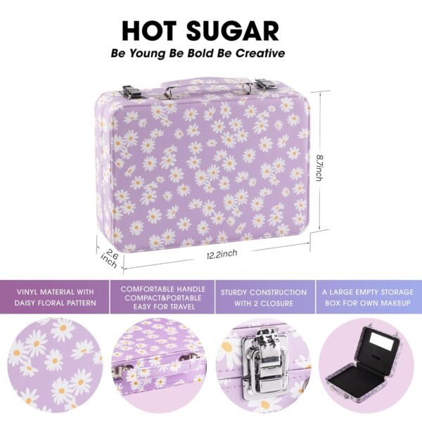 81PgP0MGbzL._SL1500_.jpg Hot Sugar Makeup Kit for Teenager Girls 10-12, All in One Beginner Makeup Kit for Women Full Kit, Teen makeup kit Cosmetic Gift Set on Birthday Christmas(PURPLE DAISY)