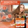 Keratin Shampoo and Conditioner Set - Sulfate Free and Paraben Free - Salon Thickening Treatment for Dry, Damaged, Curly, Frizzy, Straight or Color Treated Hair - Anti Frizz Formula for Women and Men