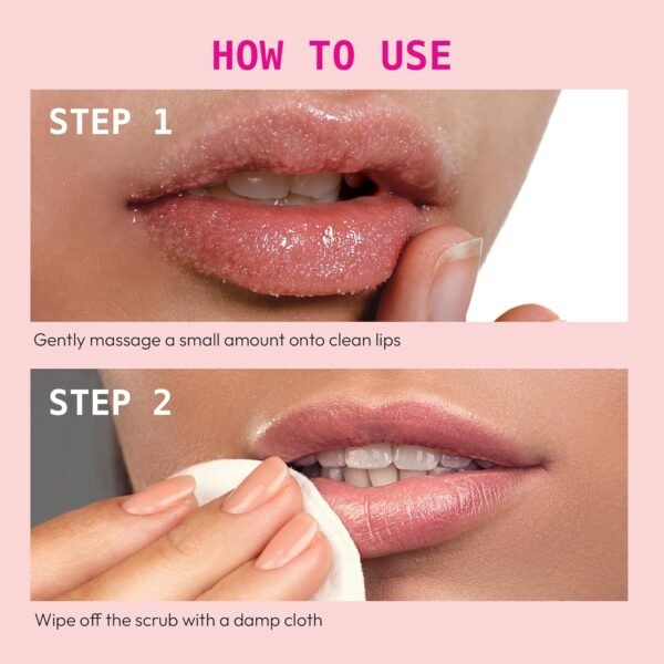 81QwhF0WIL._SL1500_.jpg Ruby Kisses Exfoliating Lip Scrub, Gentle Smoothing for Soft Lips, Jojoba & Shea Butter Enriched, Non-Greasy, Hydrating Lip Care, Lightweight for Healthy & Supple Lips
