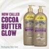 Gold Bond Cocoa Butter Glow Daily Hydrating Lotion with Shea Butter, Cocoa Butter & Coconut Oil, Exfoliating Moisturizer for Dry Skin, 24 oz.