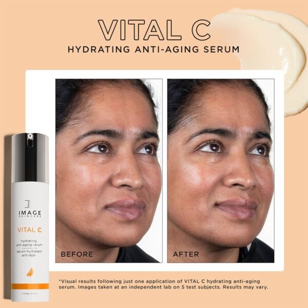 IMAGE Skincare, VITAL C Hydrating Face Serum, with Vitamin C and Hyaluronic Acid, to Brighten, Tone and Smooth Appearance of Wrinkle
