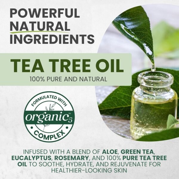 Tea Tree Body Wash MaxTherapy, Soothes Itchy Skin, Athlete’s Foot, Jock Itch, Acne, Eczema & Psoriasis, Cleansing Defense for Dry and Sensitive Skin, Men & Women, 2-Pack