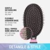 81QykbYSq5L._SL1500_.jpg Conair Salon Results Hairbrush - Men and Women - Detangling Hair brush - ideal for curly or straight styles - features wire bristles and cushion Base - Pink/Black