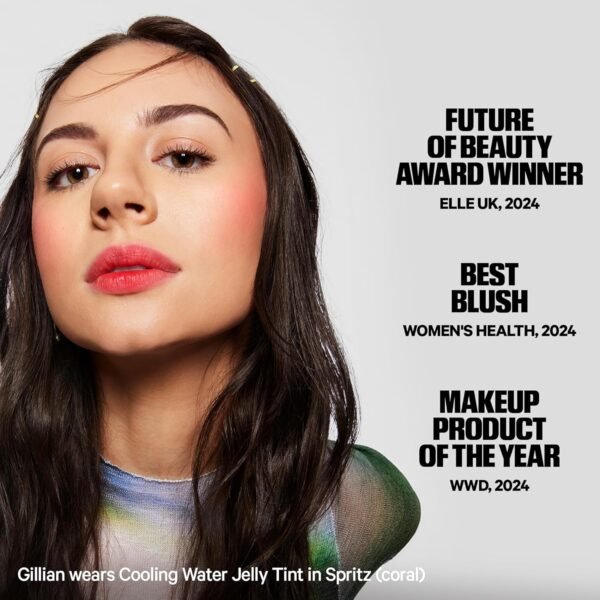 Milk Makeup Cooling Water Jelly Tint – Sheer Lip + Cheek Stain with Vegan Collagen, Seawater + Aloe – Hydrating, Long-Lasting, Buildable Lip Tint + Blush