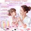 Pretend Makeup for Toddlers, Toy Play Makeup Set for Kids 3-5, Toddler Makeup Kit Pretend, Cat Toys for Kids Fake Makeup, Birthday Gifts Toys for 3 4 5 6 7 8+ Year Old Girls (Not Real Makeup)
