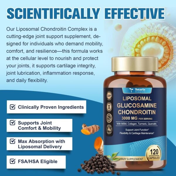 81RAnW8eH4L._AC_SL1500_.jpg Glucosamine Chondroitin MSM Collagen, 3000MG HSA FSA Eligible Items Only List for Men & Woman, Hsa Store Eligible Items Supplement, Glucosamine Chondroitin Sulfate 120 Capsules Made in USA