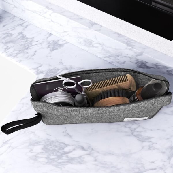 Striking Viking Grooming Kit - Premium Care Products for Men with Beard Shampoo, Oil, Balm Butter, Brush, Wooden Comb, Mustache Scissors & Toiletry Bag