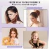81ReAjhmwxL._SL1500_.jpg SALONSILK 9Pcs Hair Comb Set Include Boar Bristle Teasing and Slick Back Hairbrush, Rat Tail Comb, Black Carbon Lift Comb, Edge Control Brush, and Topsy Hair Tail Tools for Women & Girls