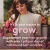 Nature's Bounty Optimal Solutions Hair Growth Supplement with Biotin, Hair Growth Vitamins with Biotin Silicon & Arginine, 1 Per Day, 30 Capsules, One Month Supply