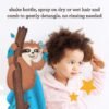 Aveeno Kids Hydrating Detangling Spray with Oat Extract, Quickly & Gently Detangles Kids' Hair, Tear-Free & Suitable for Skin & Scalp, Light Fragrance, Hypoallergenic, 10 fl. oz