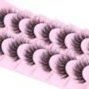 81SMtcxBjL._SL1500_.jpg FANXITON Wispy False Eyelashes Natural Look Short Mink Lashes 3D Faux Mink Eyelashes 7 Pairs Pack