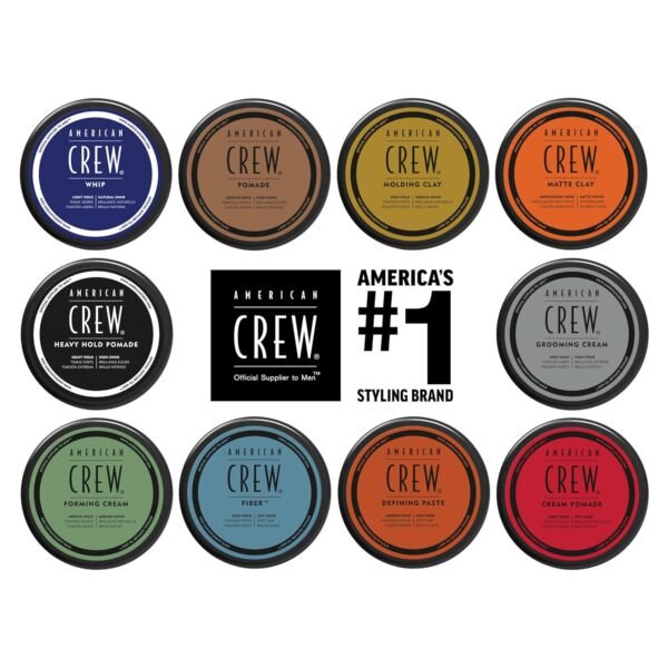 American Crew Men's Hair Pomade, Like Styling Gel with Heavy Hold & High Shine, 3 oz