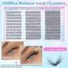 81SVtZOLleL._SL1500_.jpg Lash Clusters Wispy Eyelash Clusters C-Curly Individual Lashes zanlufly Natural 300Pcs Cluster Lashes Eyelash Extension 10 12 14MM DIY Lash Extension
