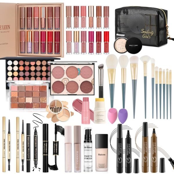 Makeup Kit for Women Full Kit, Makeup Set, Makeup Sets for Women Girls Teens, maquillaje para mujer, Make Up Set Includes Foundation 40 Color Eyeshadow Lipgloss etc Cosmetic Makeup Kit for Girls