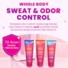 Lume Whole Body Deodorant Plus Sweat Control - Smooth Cream Tube - 72 Hour Odor And Sweat Control - Baking Soda Free, Skin Loving - 3.0 ounce (Pack of 2) (Clean Tangerine)