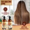 Argan Oil Shampoo and Conditioner Set - Sulfate Free Moroccan Care with Keratin - For Curly, Straight, Dry and Damaged Hair - Moisturizing, Hydrating, Anti Frizz Salon Technology