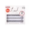 KISS Lash Couture Faux Mink Lash Extensions, Style 'Venus', Exclusive Flat-Band Technology, Short & Medium Length, 60 Individual Lash Clusters, Glue On Lashes