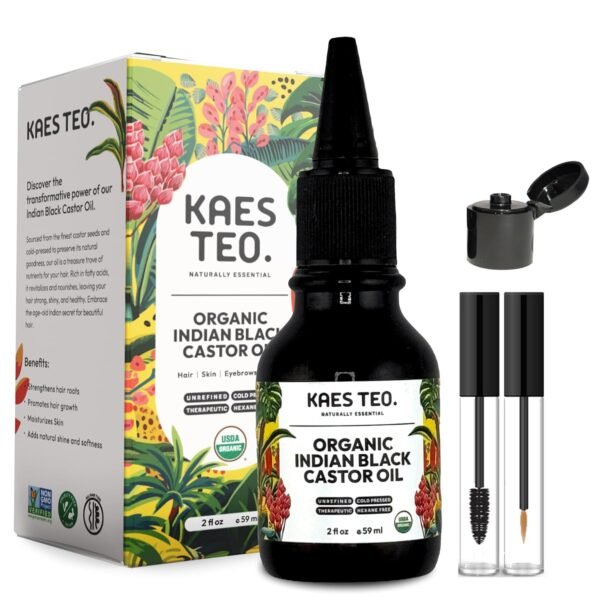 81TiJAK6QNL._SL1500_.jpg Organic Black Castor Oil for Hair Growth - Not Jamaican Black Castor Oil, 100% Pure Cold Pressed Hexane Free - USDA Certified, Skin, Nail, Scalp, Face, Thicker Eyebrows, Lashes 2 Fl Oz