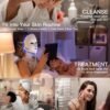 81TkJCygZ9L._SL1500_.jpg NEWKEY LED Face Mask Light Therapy,Red Light Therapy for Face Wrinkle Blue Light Therapy Mask for Face Acne,150LEDs,10 Min Auto Shut off, Wired