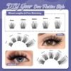 Self Adhesive Eyelashes, 156 PCS Self Adhesive Eyelash Clusters, No Glue Needed, Dual-row Glue Strips 8-16mm Mixed Individual Lash Extension Super Sticky Reusable False Lashes