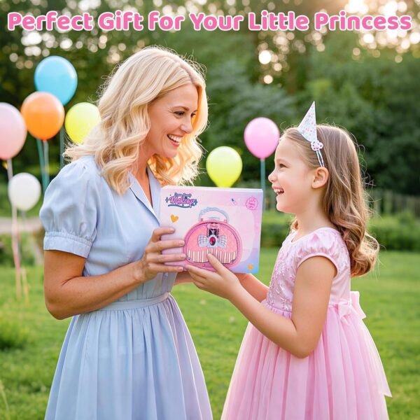 Topsolid Kids Makeup Kit for Girl, Real Washable Makeup for Kid with Mirror, Kids Makeup Sets for Girls 5-8, Princess Toys Cosmetic Set, Christmas & Birthday Gifts Toys for 3 4 5 6 7 8 Year Old Girls