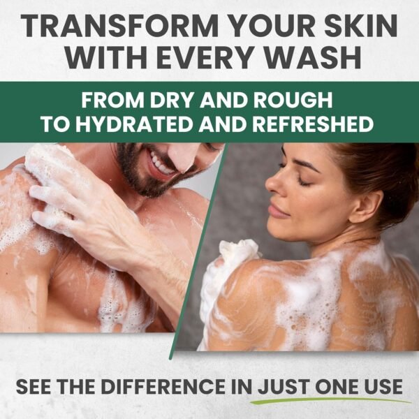 Tea Tree Body Wash MaxTherapy, Soothes Itchy Skin, Athlete’s Foot, Jock Itch, Acne, Eczema & Psoriasis, Cleansing Defense for Dry and Sensitive Skin, Men & Women, 2-Pack