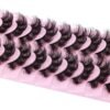 81U6Kbgx19L._SL1500_.jpg Mink Lashes Fluffy 20 MM Thick D Curl False Eyelashes Dramatic Long Strip Lashes Pack 6D Curly Wispy Full Fake Eyelashes That Look Like Extension by Goddvenus