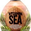 Vitamin Sea Natural Bronzer Tanning Lotion with Coconut Oil, DHA-Free for Sensitive Skin, Streak-Free Bronzing Accelerator 13.5oz - Safe for Indoor Tanning Beds