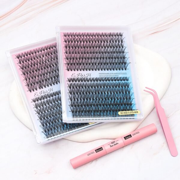 81UY32WPkzL._SL1500_.jpg DIY Lash Extension Kit Volume Lash Clusters 30D+40D D Curl Individual 280 pcs Lashes Lash Clusters Kit Thick Eyelash Extension Kit Lash Bond Seal Lash Tweezers (30D&40D KIT)