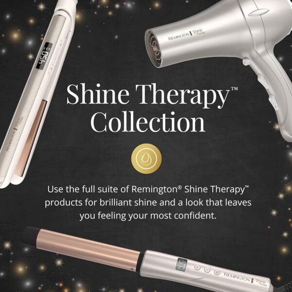 81UgeaXyswL._SL1500_.jpg Remington Shine Therapy Argan Oil & Keratin Infused ½-1 Inch Tapered Curling Wand for Natural Curls, Includes Heat Glove