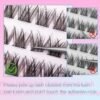 Self Adhesive Eyelashes Natural Self Adhesive Lash Clusters Pre glued Eyelash Clusters zanlufly No Glue Needed Lashes Wispy C-curly Cluster Eyelash extensions 10-16MM Individual Lashes