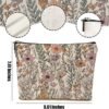 Vintage Wildflowers Makeup Bag Floral Garden Flower Cosmetic Bag Friend Friendship Gifts for Women Girls Sister Coworker Botanical Travel Organizer Zipper Pouch Christmas Thanksgiving Birthday Gifts