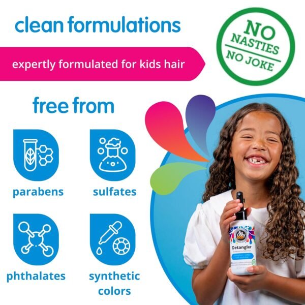 So Cozy Detangler & Leave In Conditioner Spray - Hair Detangler Spray for Kids - Paraben-Free Leave In Hair Conditioner & Detangling Spray for Frizzy Hair (8 fl oz)