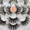 81V9Lhu0fCL._SL1500_.jpg DAODER False Eyelashes 25mm Lashes Wispy Long 8D Mink Lashes Dramatic Volume Fluffy Eye Lashes Pack for Women 7Pairs Soft Reusable Fake Eyelashes